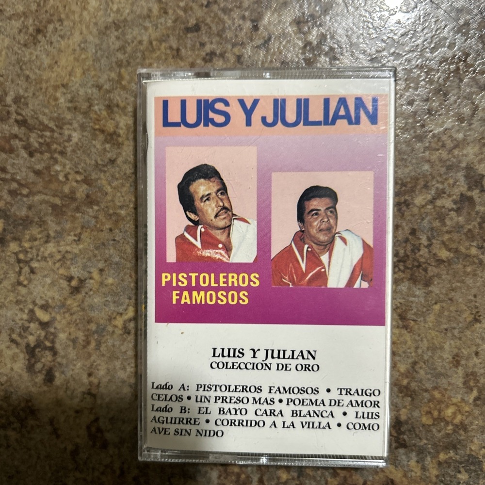 Vintage Cassette Luis Y Julian Pistoleros Famosos 1992 Scorpio Productions